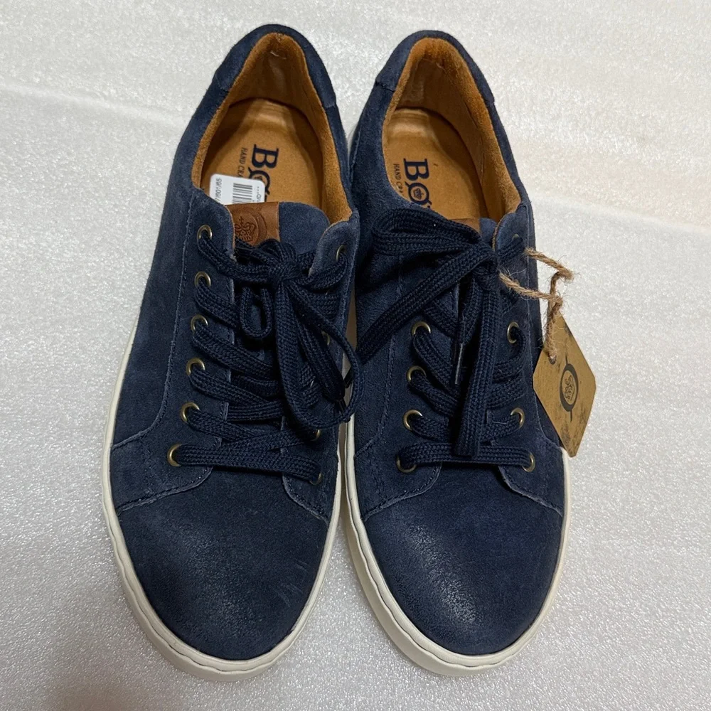 Born Mira Leather Suede Platform Sneakers 8.5 NWT